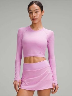 Lululemon Swiftly Tech Cropped Long Sleeve 2.0